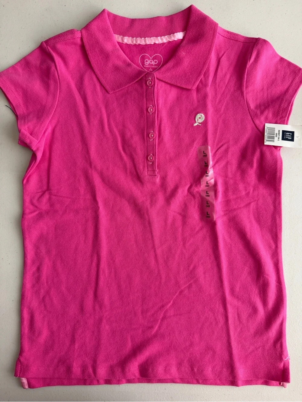 🩷🌸GAP KIDS Magenta Cotton Knit Tee Top NWT